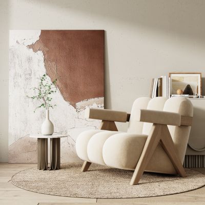 侘寂风单人沙发