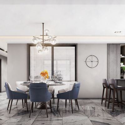 现代简约客餐厅
