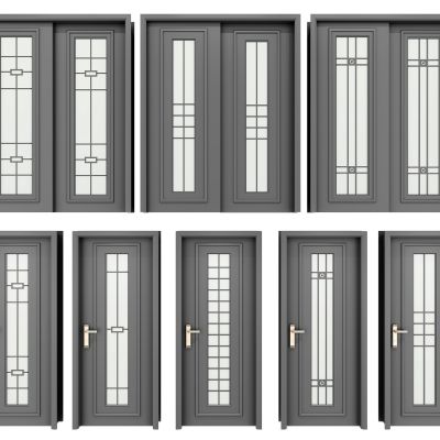 新中式移门卫生间门组合