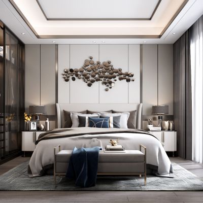 现代轻奢卧室