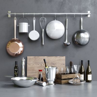 现代厨房用品 勺子 锅菜板 调味品