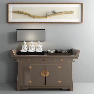 中式端景柜 边柜