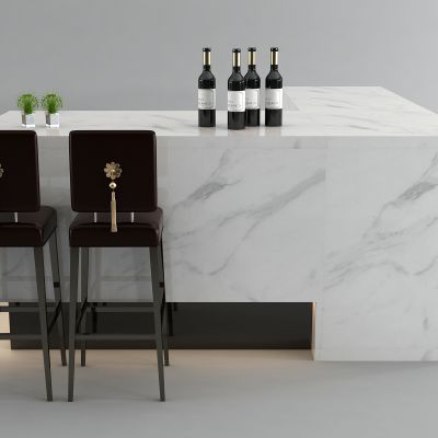 现代吧台椅红酒