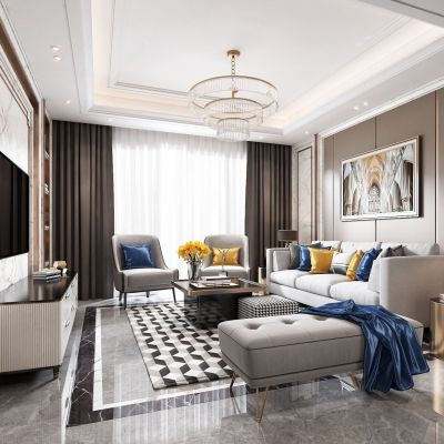 现代轻奢客厅