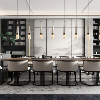 新中式售楼处品茶区