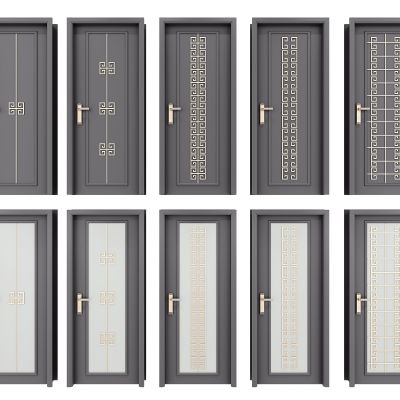 新中式房门卫生间门组合