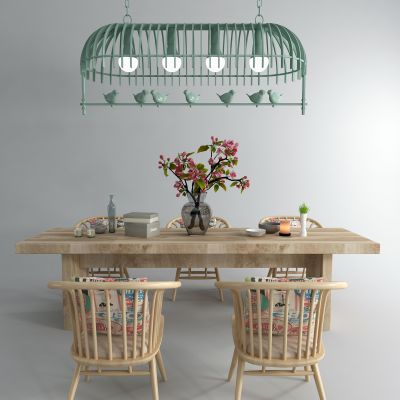 现代茶桌椅吊灯