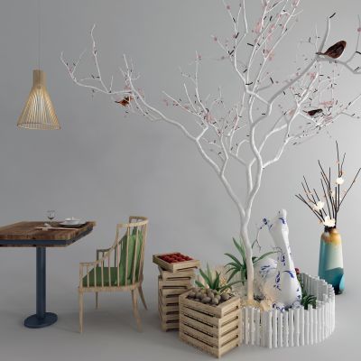 现代干枝景观摆件