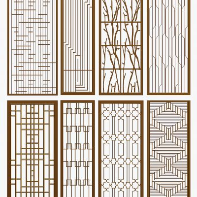 新中式屏风隔断花格