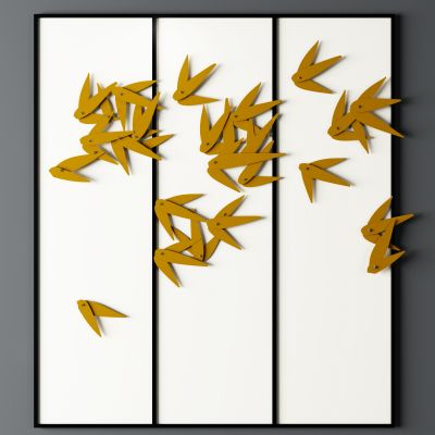 新中式叶片装饰画