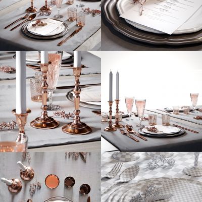 欧式餐具 烛台 刀叉盘子