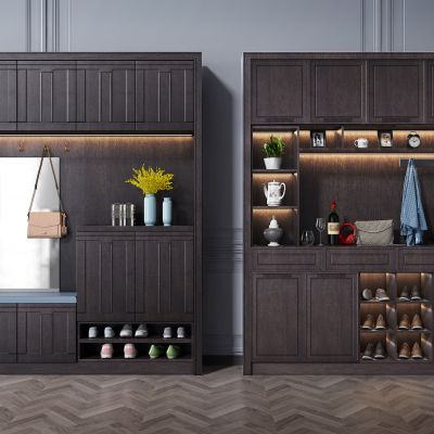 现代多功能实木鞋