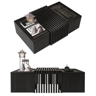 新中式茶几 摆件 装饰品 茶具