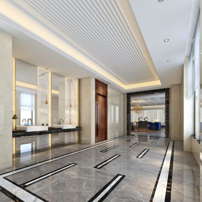 现代前厅卫生间