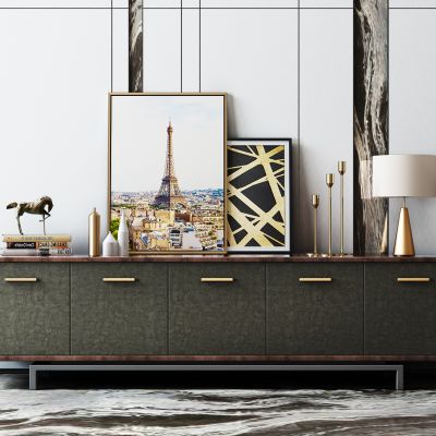 现代电视柜摆件