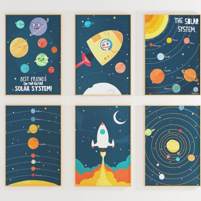 北欧儿童房挂画 北欧挂画 儿童挂画 挂画组合