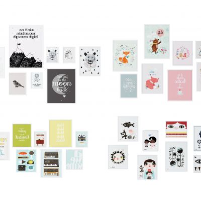 现代儿童装饰挂画 北欧挂画组合