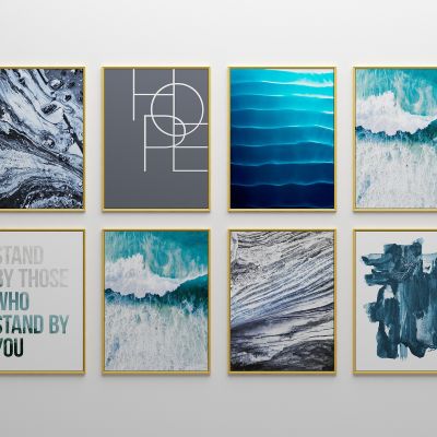 北欧蓝色魅力装饰画