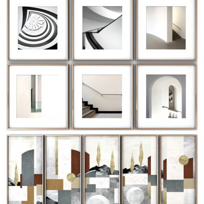 现代挂画组合