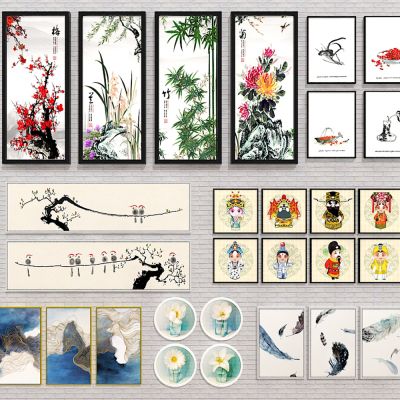 现代挂画装饰画组合 工业风装饰画挂画组合