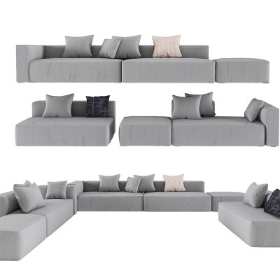 现代休闲多人沙发