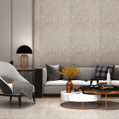 现代组合沙发 轻奢简约 茶几金色 台灯 边几