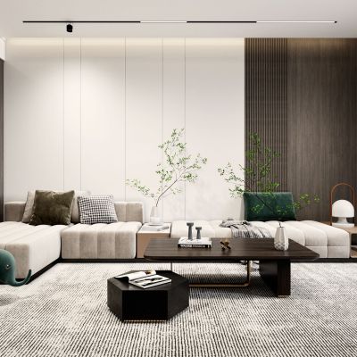 现代轻奢家居客厅