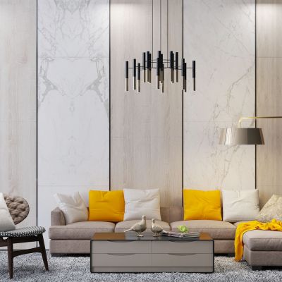 后现代沙发茶几组合