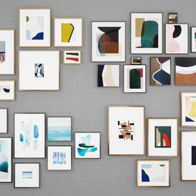 现代装饰画 挂画 照片墙