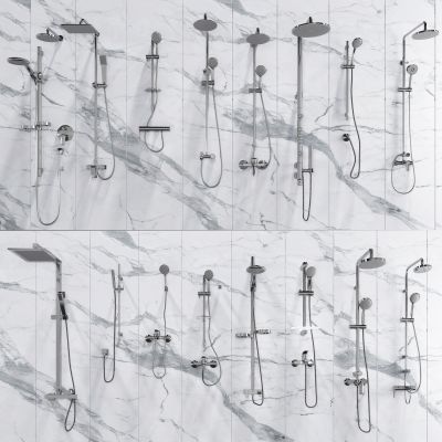 现代淋浴花洒组合