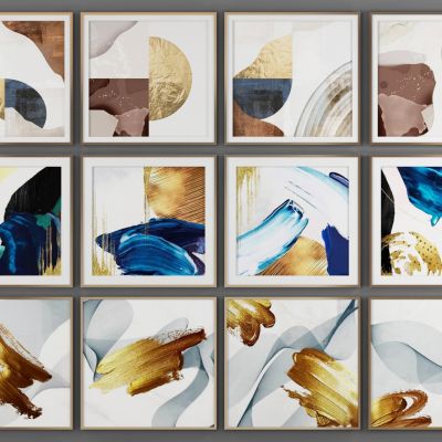 现代轻奢装饰画挂画组合