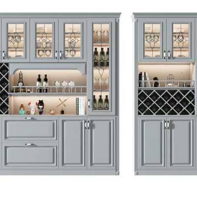 简欧式多功能酒柜