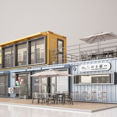 工业风民宿咖啡奶茶快餐店