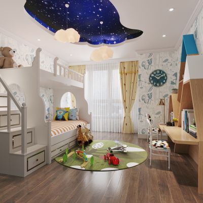 现代儿童房小孩房