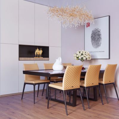 现代餐厅吊灯组合