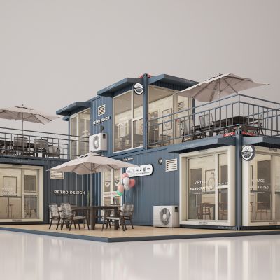 工业风民宿咖啡奶茶快餐店