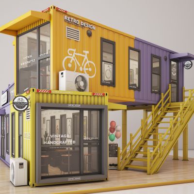 工业风民宿咖啡奶茶快餐店