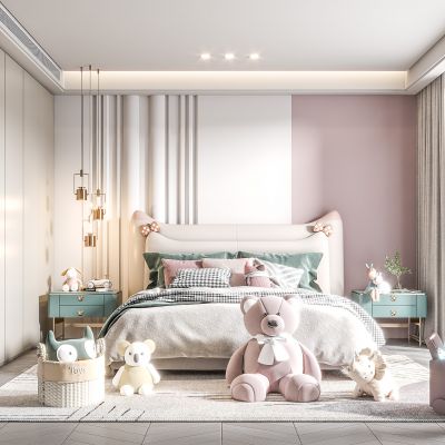 现代儿童房女孩房