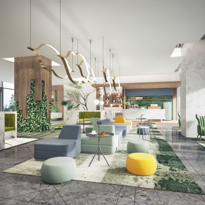 现代咖啡厅组合