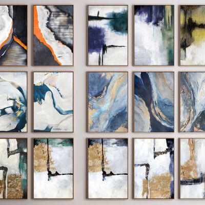 现代抽象装饰画组合