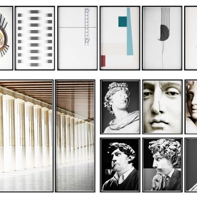 北欧极简挂画 照片墙组合