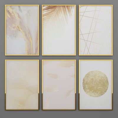 现代客厅 轻奢装饰画