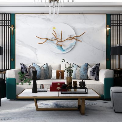 新中式沙发组合效果