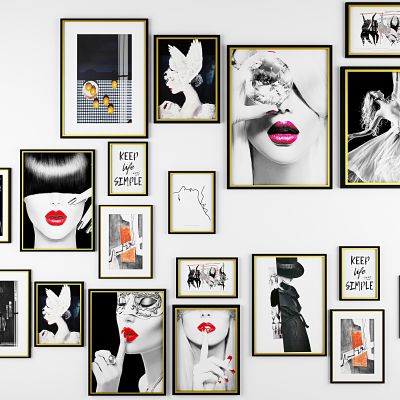 现代简约挂画组合