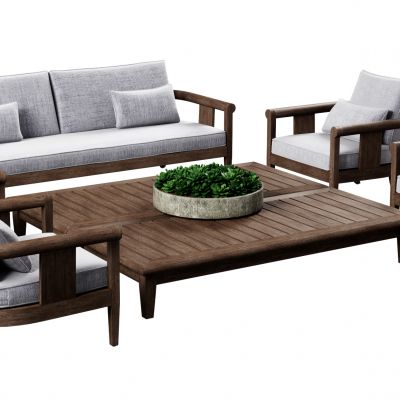 现代户外沙发组合