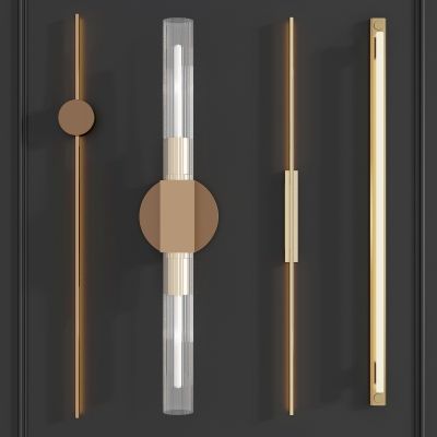 现代线性轻奢壁灯,