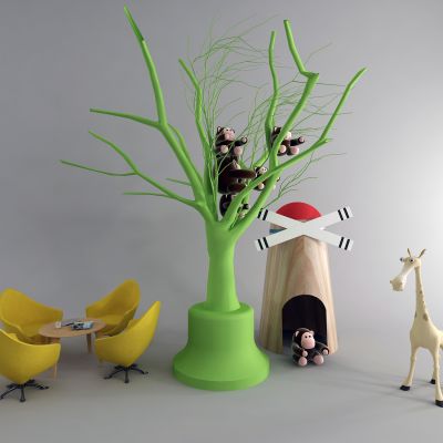 现代装饰干枝 儿童玩具