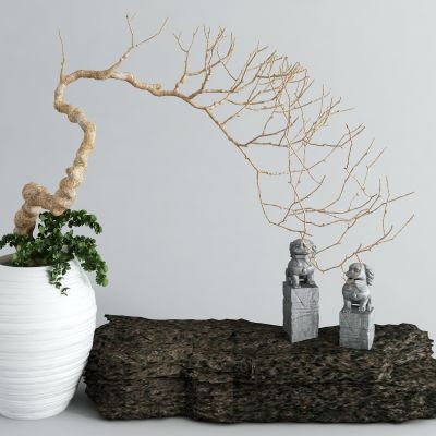 新中式老木头 干枝