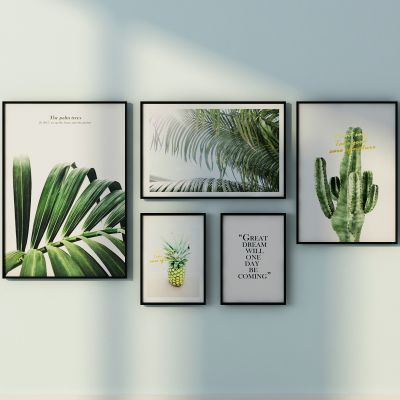 北欧绿植 装饰画 壁画组合