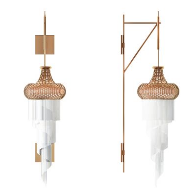 新中式金属壁灯,